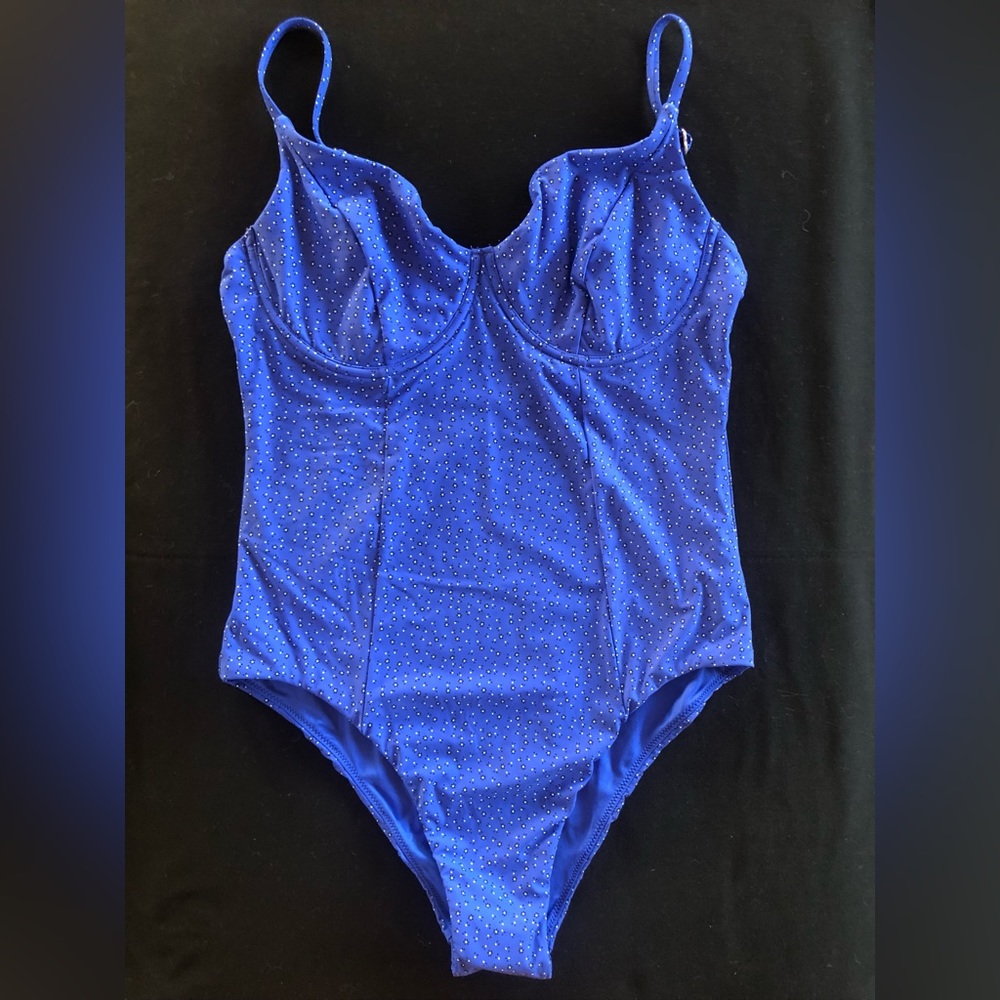 SEAFOLLY Blue Underwire 1pc Swimsuit US 12 L